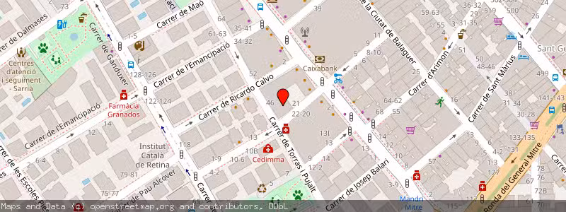 Mapa de Subasta de Inmueble (Vivienda) en Barcelona, Barcelona 