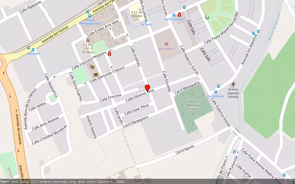 Mapa de Subasta Inmueble (Vivienda) en Murcia