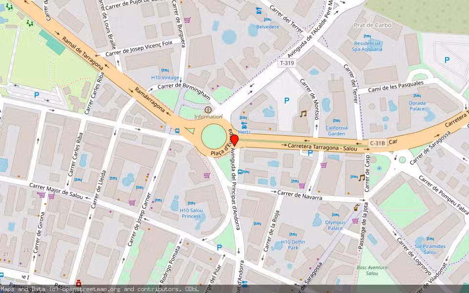 Mapa de Subasta Inmueble (Local comercial) en Salou, Tarragona