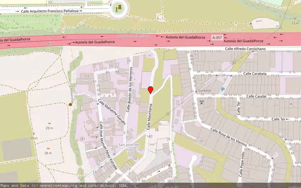 Mapa de Subasta Inmueble (Solar) en Málaga