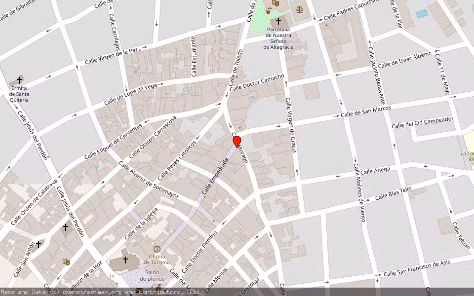 Mapa de Subasta Inmueble (Vivienda) en Manzanares, Ciudad Real