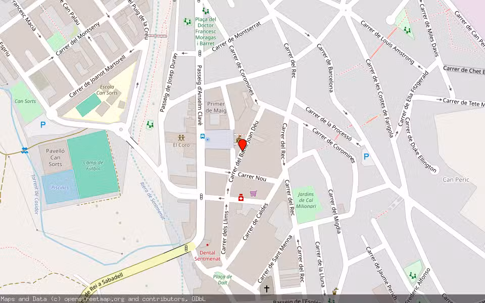 Mapa de Subasta Inmueble (Trastero) en Sentmenat, Barcelona