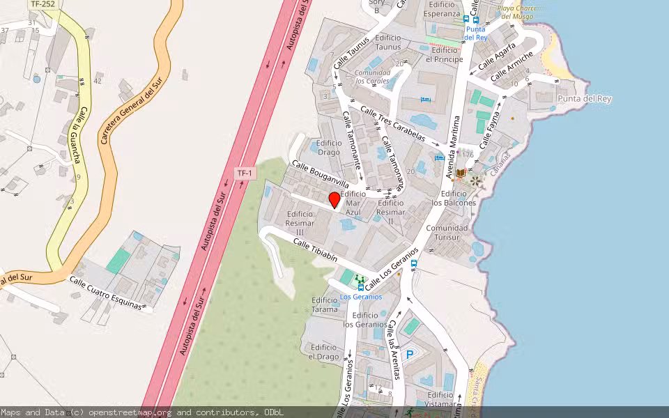 Mapa de Subasta Inmueble (Vivienda) en Candelaria, Santa Cruz de Tenerife
