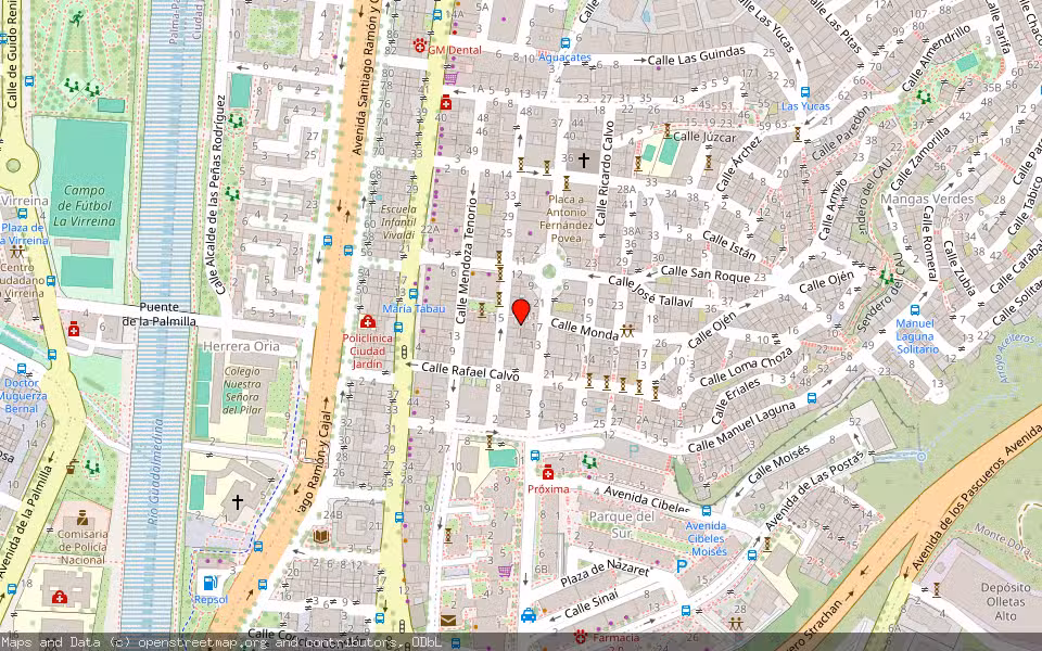 Mapa de Subasta Inmueble (Vivienda) en Málaga