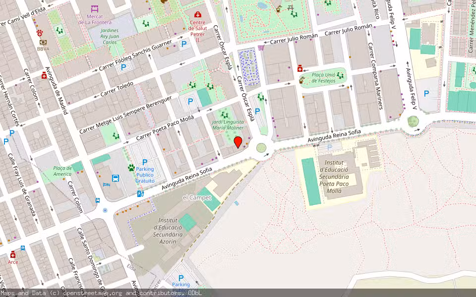 Mapa de Subasta Inmueble (Vivienda) en Petrer, Alicante/Alacant