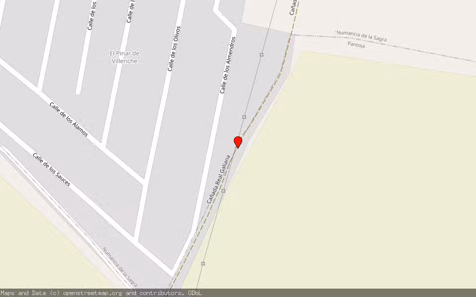 Mapa de Subasta Inmueble (Vivienda) en Numancia De La Sagra, Toledo