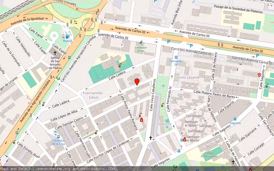 Mapa de Subasta Inmueble (Local comercial) en Cordoba, Córdoba