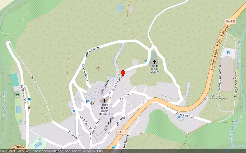 Mapa de Subasta Inmueble (Solar) en San Martín De Unx, Navarra