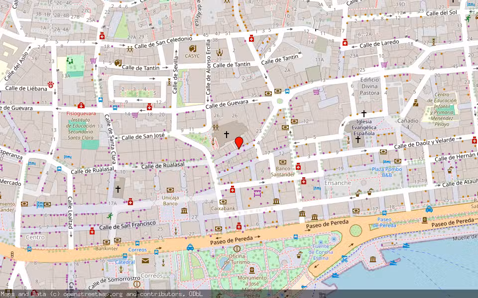 Mapa de Subasta Inmueble (Vivienda) en Santander, Cantabria