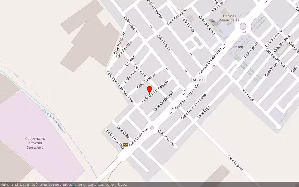 Mapa de Subasta Inmueble (Vivienda) en Nijar. Almeria, Almería