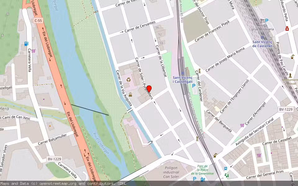 Mapa de Subasta Inmueble (Vivienda) en Sant Vicenç De Castellet, Barcelona