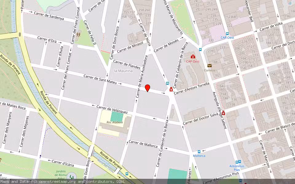 Mapa de Subasta Inmueble (Garaje) en Terrassa, Barcelona