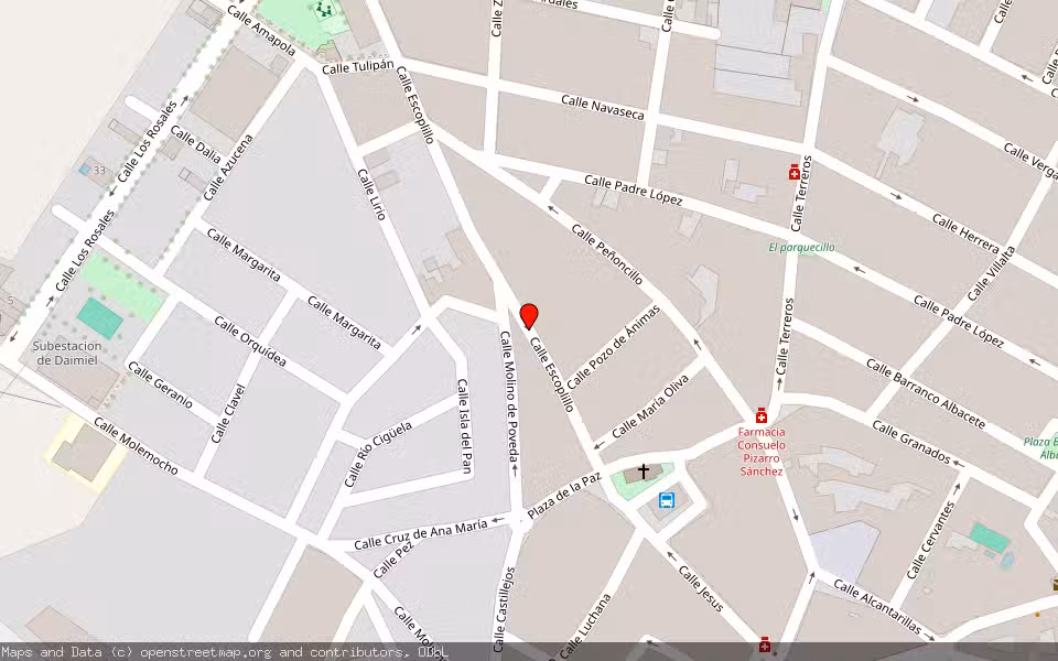Mapa de Subasta Inmueble (Vivienda) en Daimiel, Ciudad Real