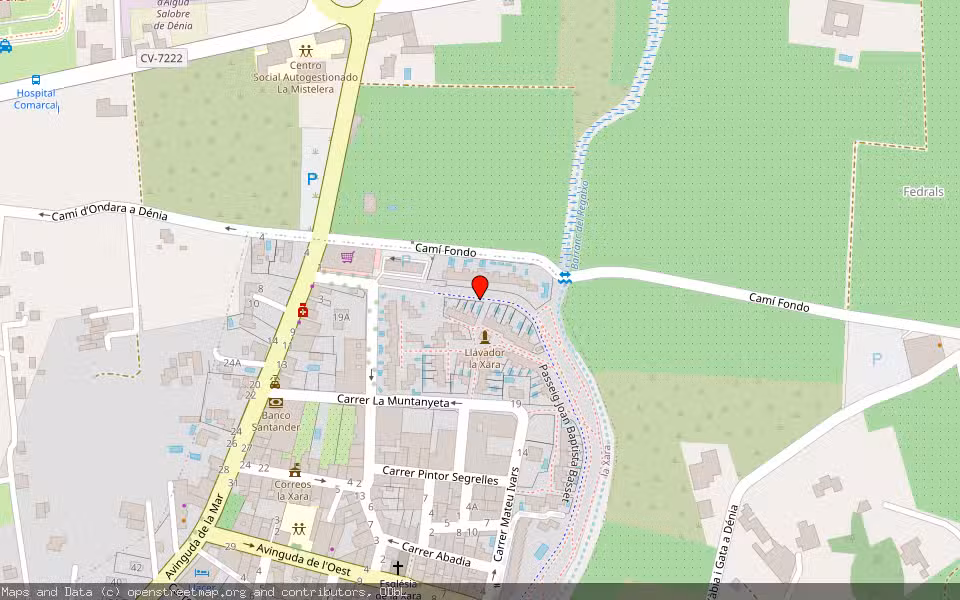 Mapa de Subasta Inmueble (Trastero) en Dénia, Alicante/Alacant