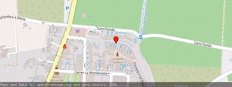 Mapa de Subasta de Inmueble (Trastero) en Dénia, Alicante 