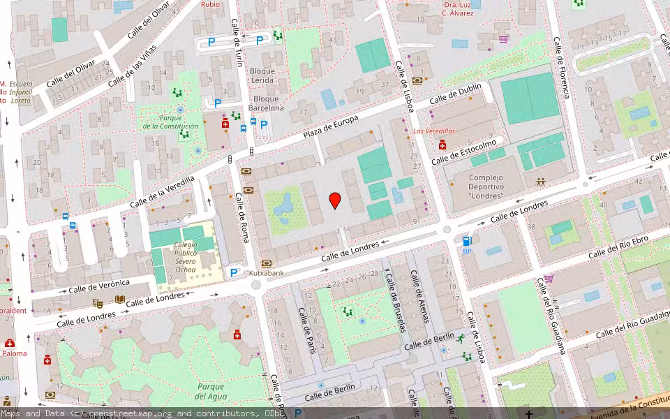 Mapa de Subasta Inmueble (Garaje) en Torrejon De Ardoz, Madrid
