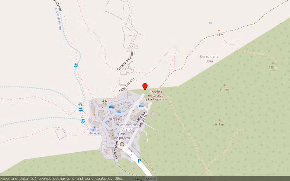 Mapa de Subasta Inmueble (Solar) en Patones, Madrid