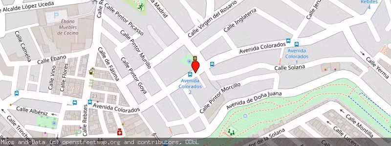 Mapa de Subasta de Inmueble (Vivienda) en Huetor Santillan, Granada 