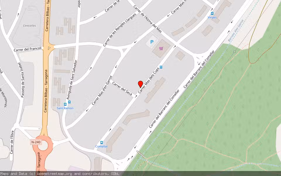Mapa de Subasta Inmueble (Garaje) en Tarragona