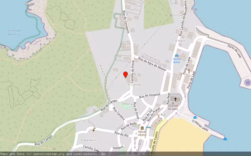 Mapa de Subasta Inmueble (Otros) en Laxe, A Coruña