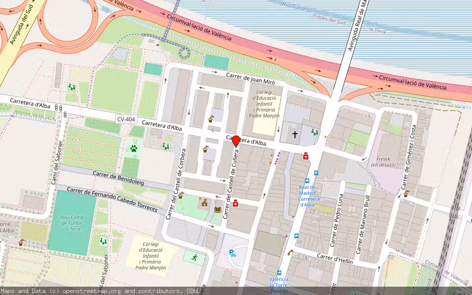 Mapa de Subasta Inmueble (Local comercial) en Valencia, Valencia/València