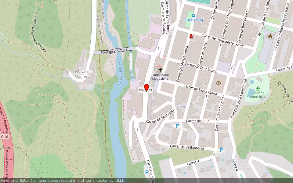 Mapa de Subasta Inmueble (Vivienda) en El Pont De Vilomara I Rocafort, Barcelona
