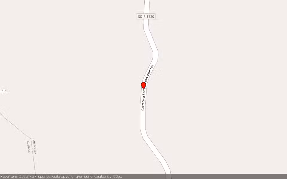 Mapa de Subasta Inmueble (Finca rústica) en San Felices, Soria