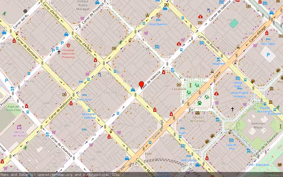 Mapa de Subasta Inmueble (Vivienda) en Barcelona