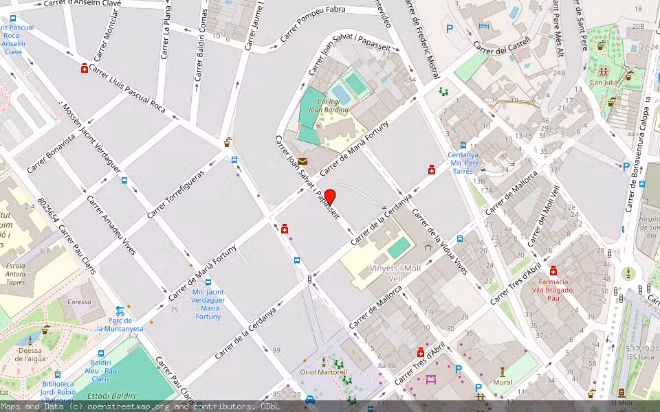 Mapa de Subasta Inmueble (Vivienda) en Sant Boi De Llobregat, Barcelona