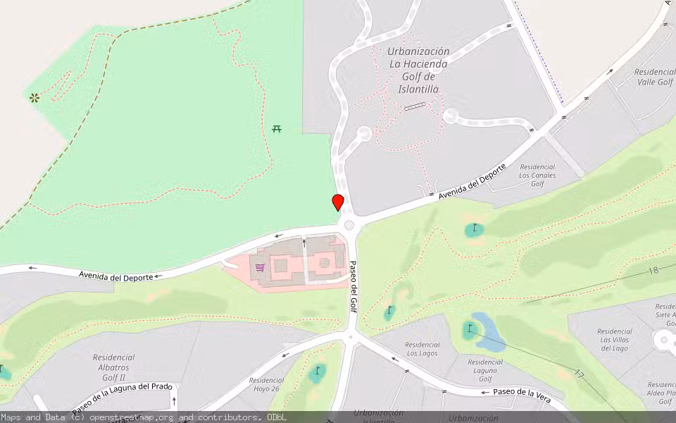 Mapa de Subasta Inmueble (Trastero) en Isla Cristina, Huelva