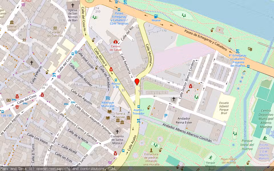 Mapa de Subasta Inmueble (Local comercial) en Zaragoza