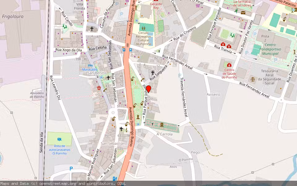 Mapa de Subasta Inmueble (Garaje) en Porriño, O, Pontevedra