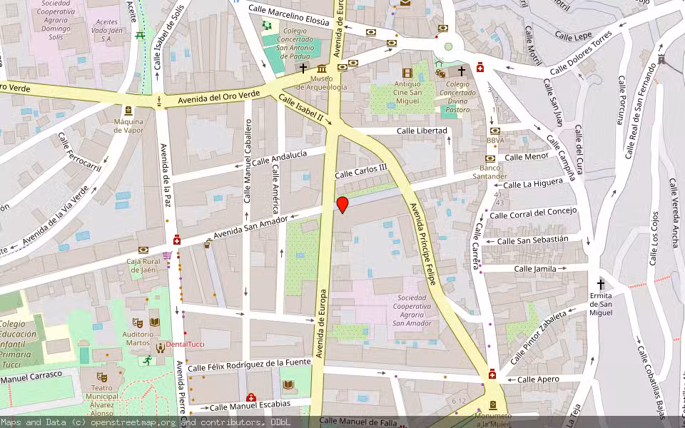 Mapa de Subasta Inmueble (Local comercial) en Martos, Jaén