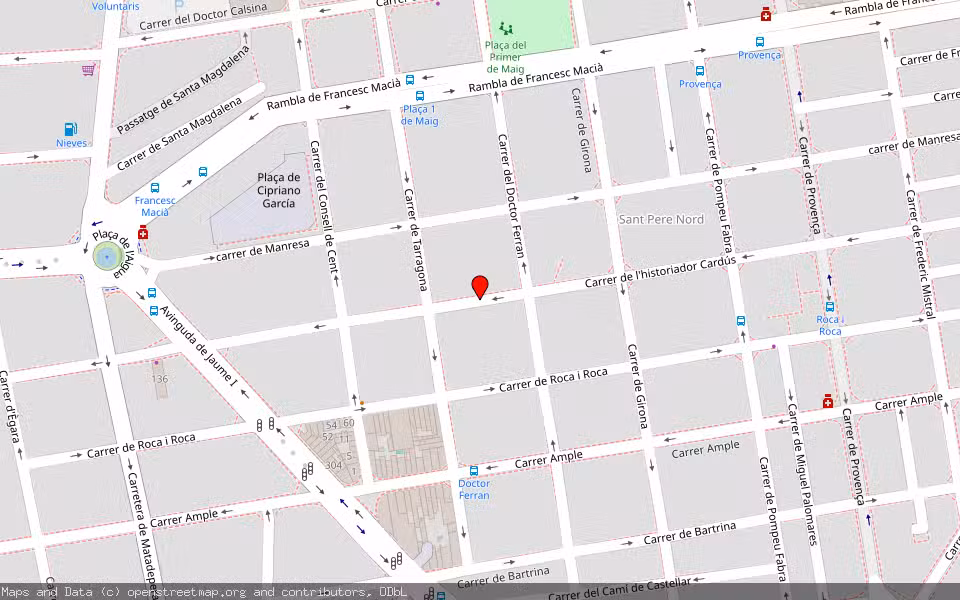 Mapa de Subasta Inmueble (Local comercial) en Terrassa, Barcelona