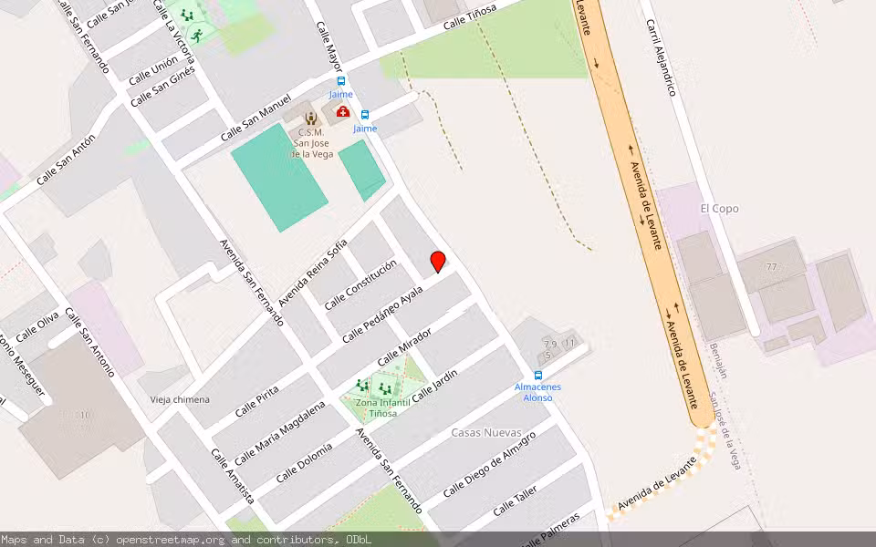Mapa de Subasta Inmueble (Vivienda) en Murcia