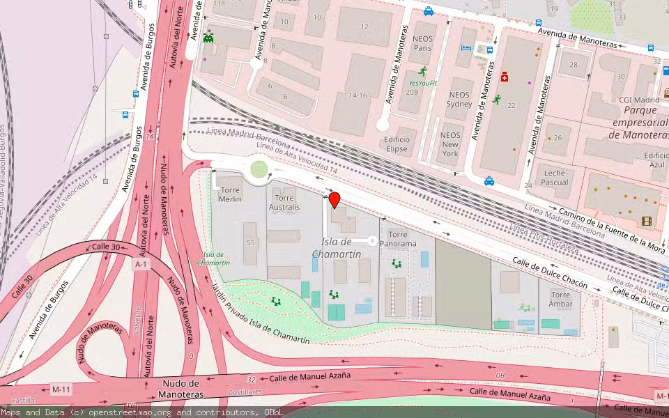 Mapa de Subasta Inmueble (Vivienda) en Madrid