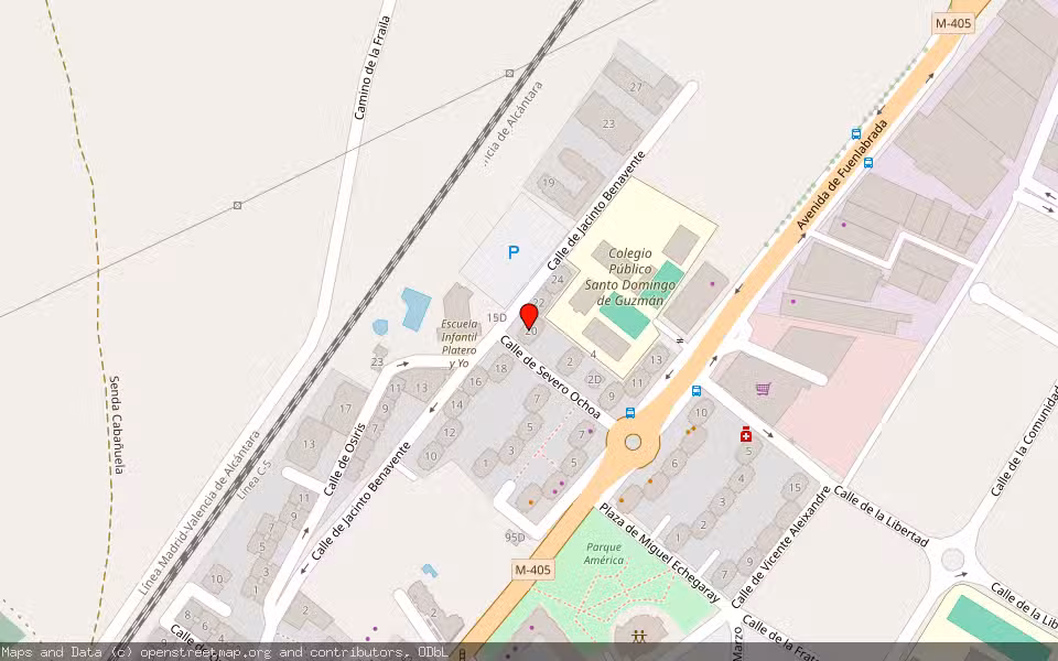 Mapa de Subasta Inmueble (Vivienda) en Humanes De Madrid, Madrid