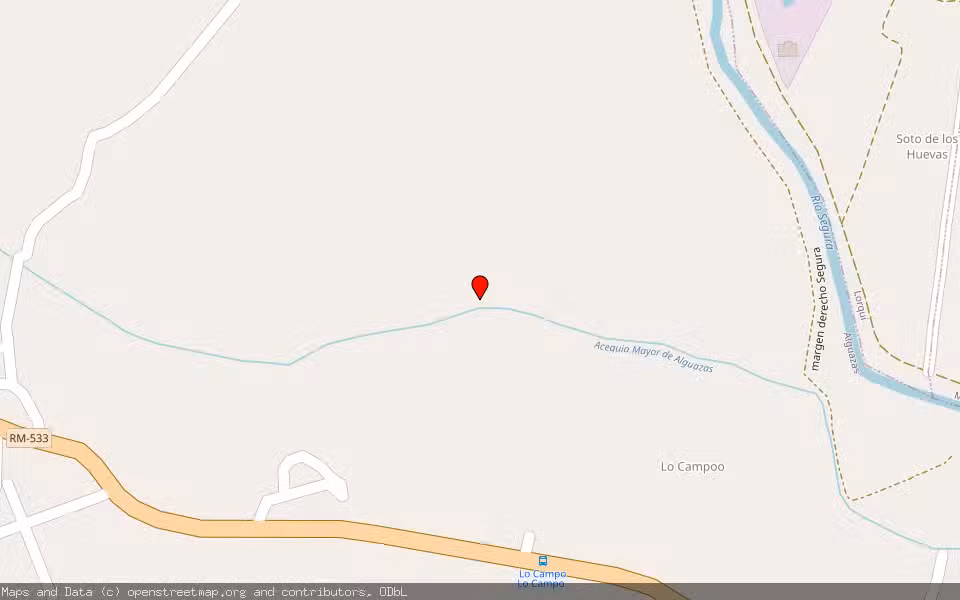 Mapa de Subasta Inmueble (Finca rústica) en Alguazas, Murcia