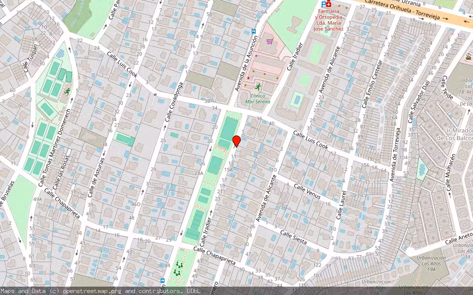Mapa de Subasta Inmueble (Vivienda) en Torrevieja, Alicante/Alacant