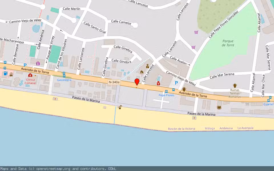 Mapa de Subasta Inmueble (Vivienda) en Torre De Benagalbón, Rincón De La Victoria, Málaga
