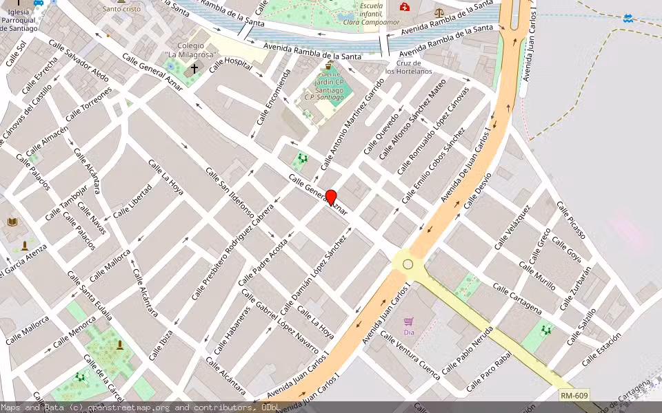 Mapa de Subasta Inmueble (Garaje) en Totana, Murcia
