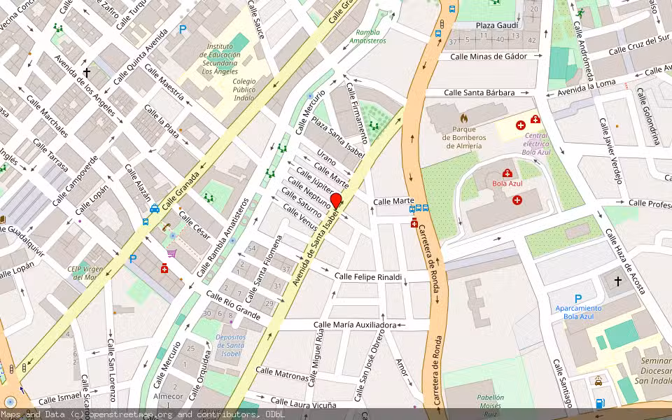 Mapa de Subasta Inmueble (Vivienda) en Almeria, Almería