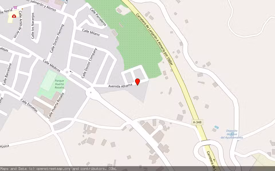 Mapa de Subasta Inmueble (Vivienda) en Alhama De Almeria, Almería