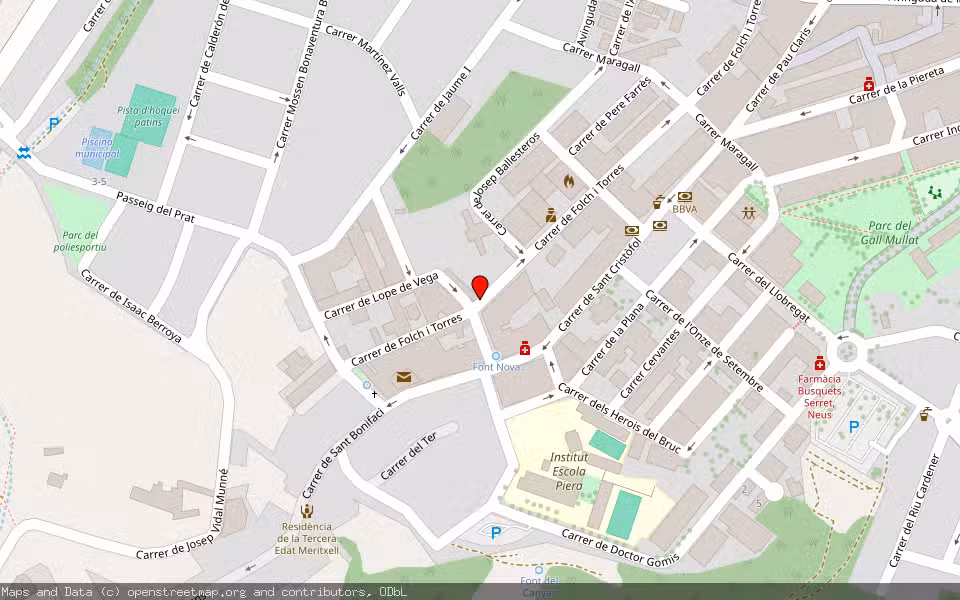 Mapa de Subasta Inmueble (Vivienda) en Piera, Barcelona
