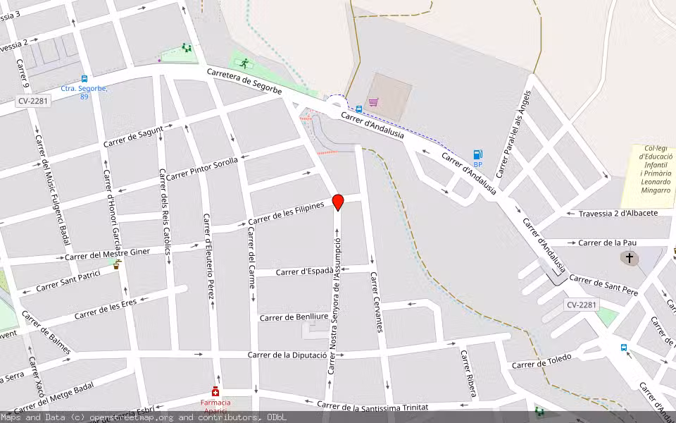 Mapa de Subasta Inmueble (Local comercial) en La Vall D'uixo, Castellón/Castelló