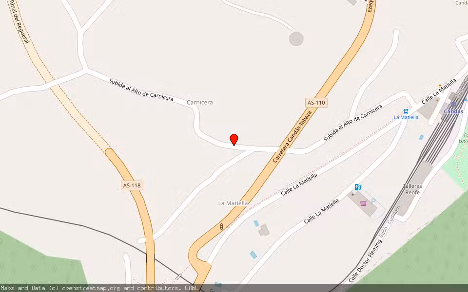 Mapa de Subasta Inmueble (Finca rústica) en Candás, Asturias