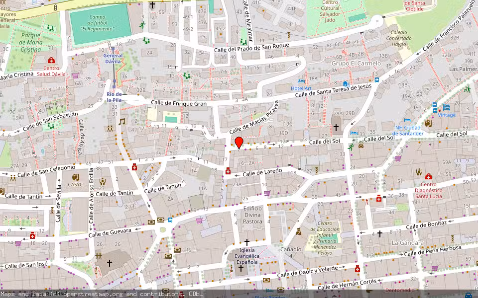 Mapa de Subasta Inmueble (Vivienda) en Santander, Cantabria