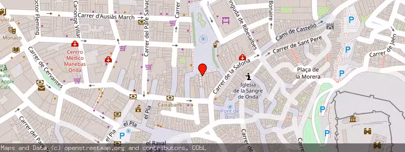 Mapa de Subasta de Inmueble (Vivienda) en Onda, Castellón 