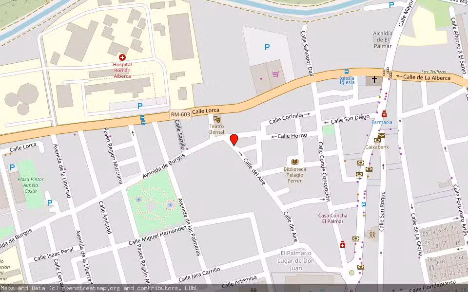 Mapa de Subasta Inmueble (Vivienda) en Murcia