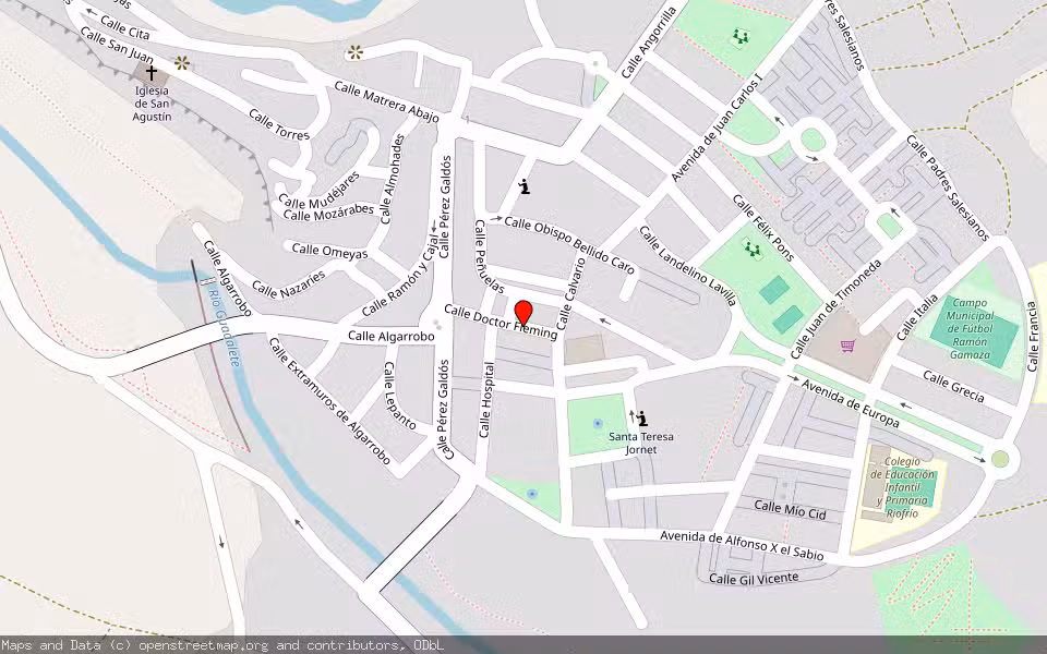 Mapa de Subasta Inmueble (Garaje) en Arcos De La Frontera, Cádiz